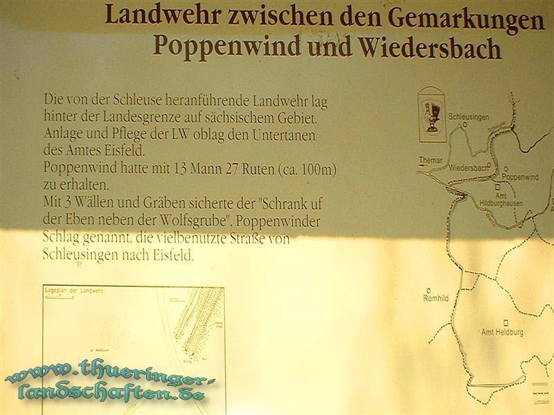 Landwehr zwischen Poppenwind und Wiedersbach
