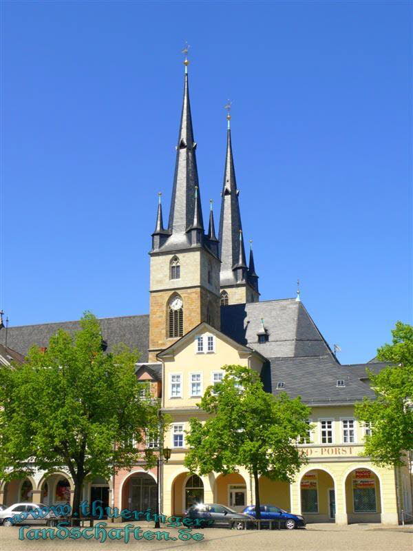 Marktplatz & Johanneskirche Saalfeld