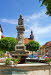 Marktbrunnen und Rathaus in Rmhild
