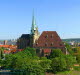 Blick vom Petersberg zum Erfurter Dom & zur Severiikirche