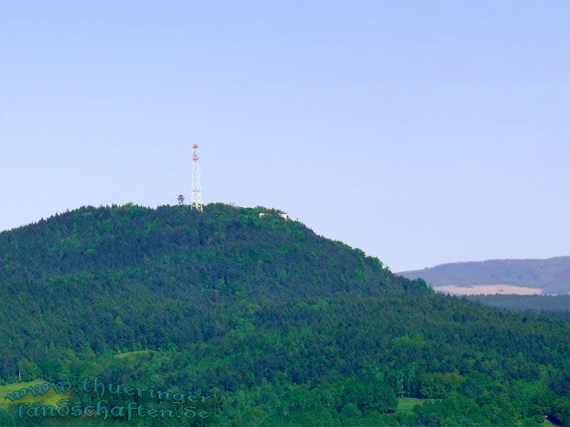Blick von der Burg Greifenstein zum Sender Kulm
