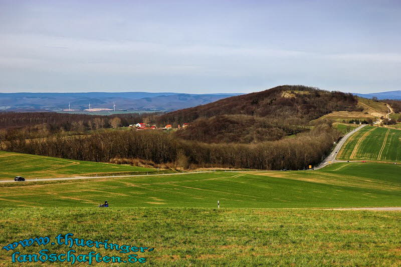 Blick vom Ohmgebirge auf Holungen