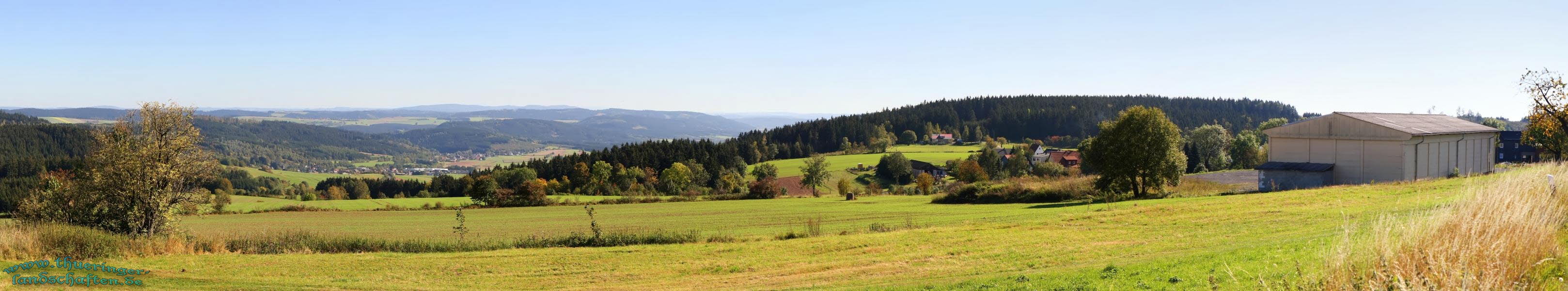 Blick von Jagdsthof ins Tettau- & Halachtal